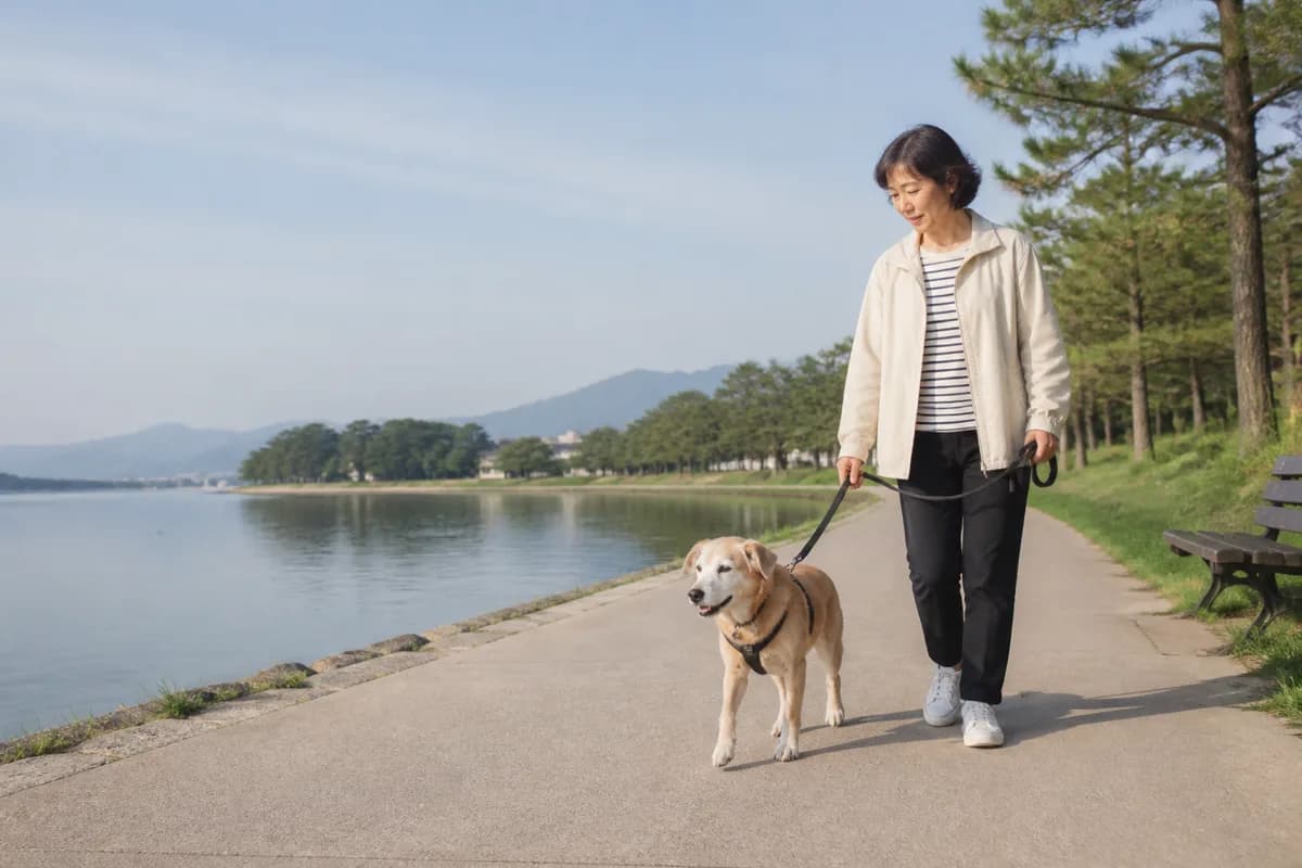 강릉 노견 동반 산책: 휴식간격과 반환점으로 짜는 짧은 일정